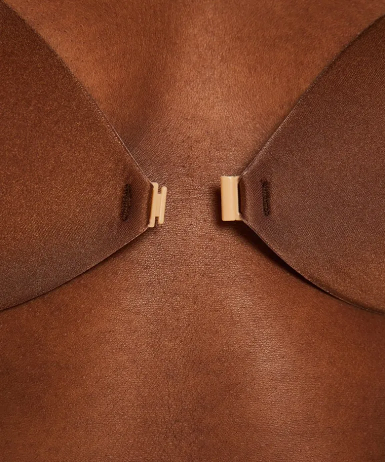Adhesive bra - Brown