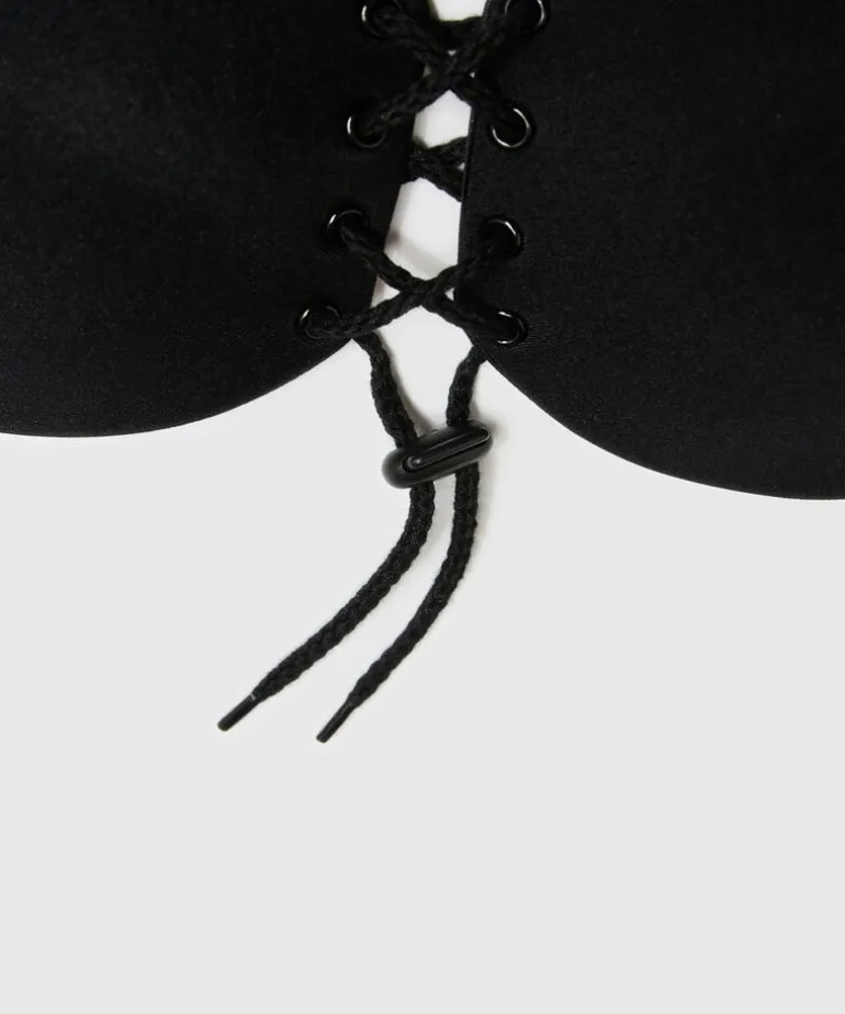 Adhesive Push-Up Bra - Black