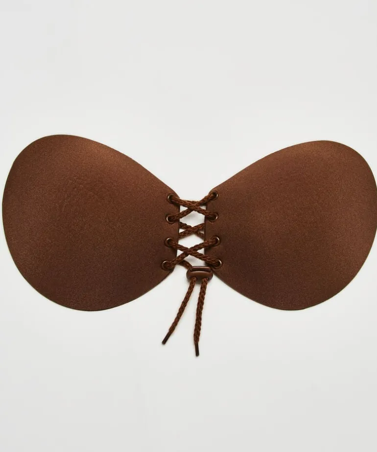 Adhesive Push-Up Bra - Brown