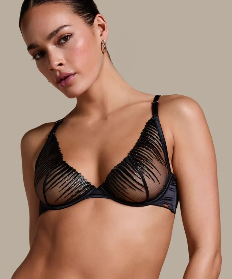Alice non-padded underwired bra - Black