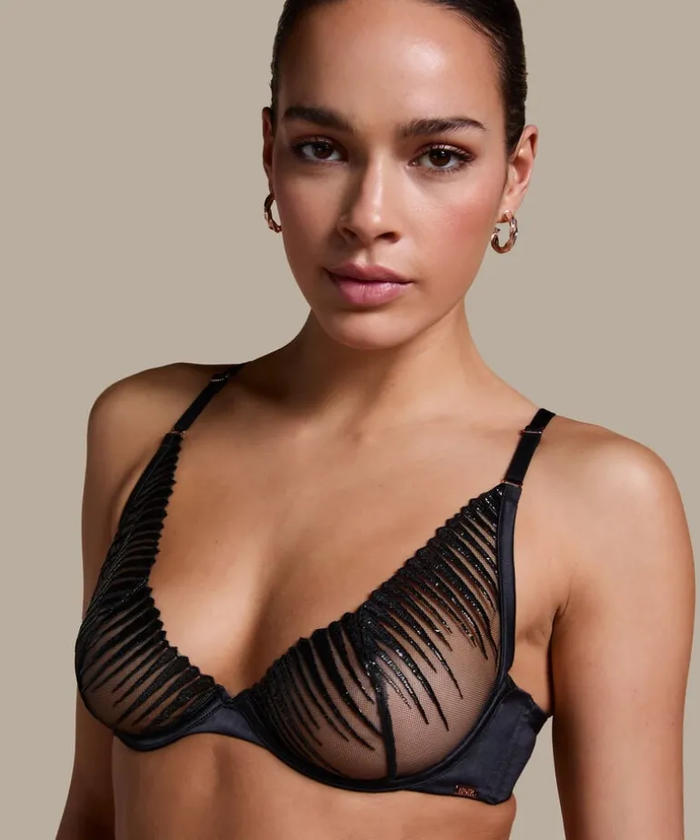 Alice non-padded underwired bra - Black