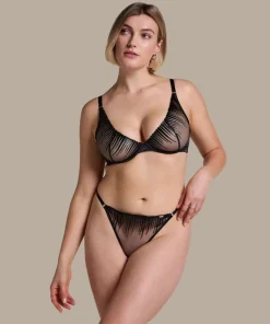 Alice non-padded underwired bra - Black