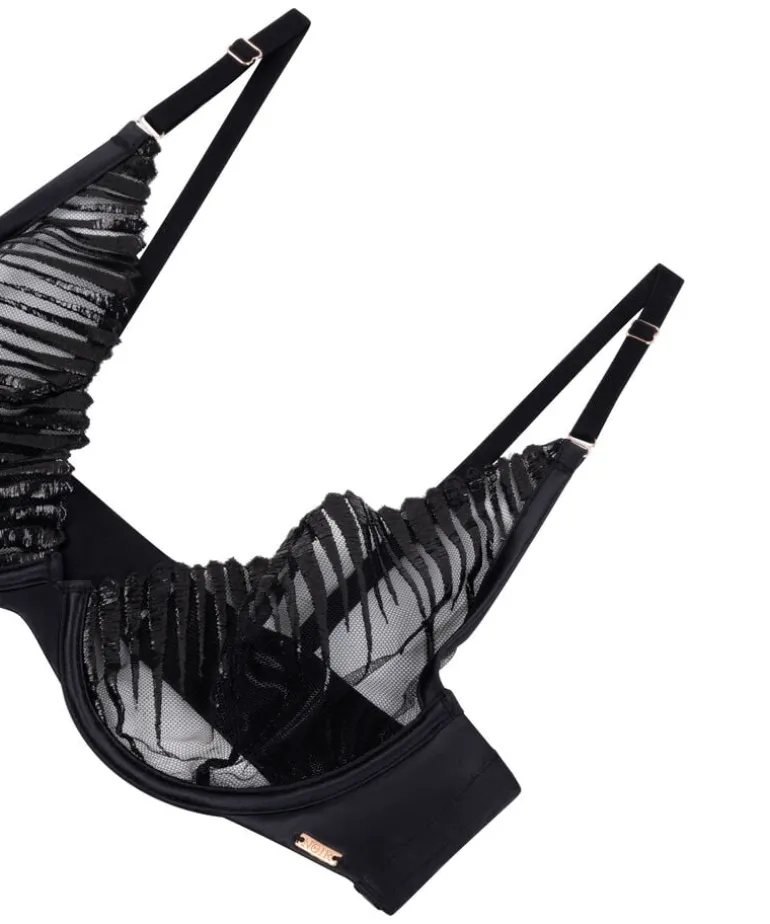 Alice non-padded underwired bra - Black