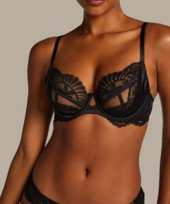 Almendra Non-padded Underwired Bra - Black