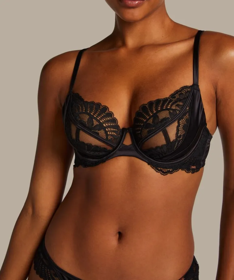 Almendra Non-padded Underwired Bra - Black