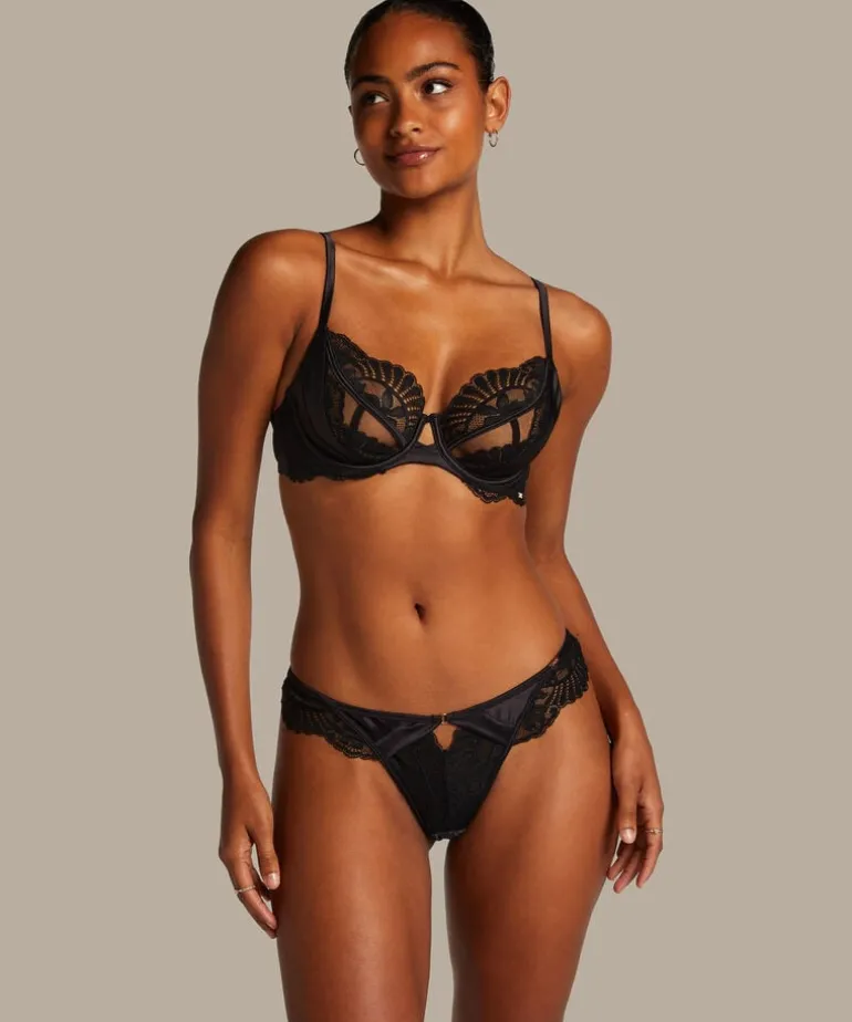 Almendra Non-padded Underwired Bra - Black