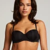 Angie Padded Strapless Underwired Bra - Black