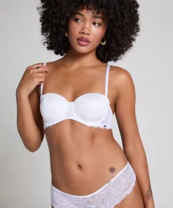 Angie Padded Strapless Underwired Bra - White