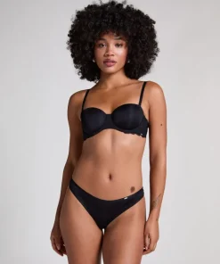 Angie Padded Strapless Underwired Bra - Black