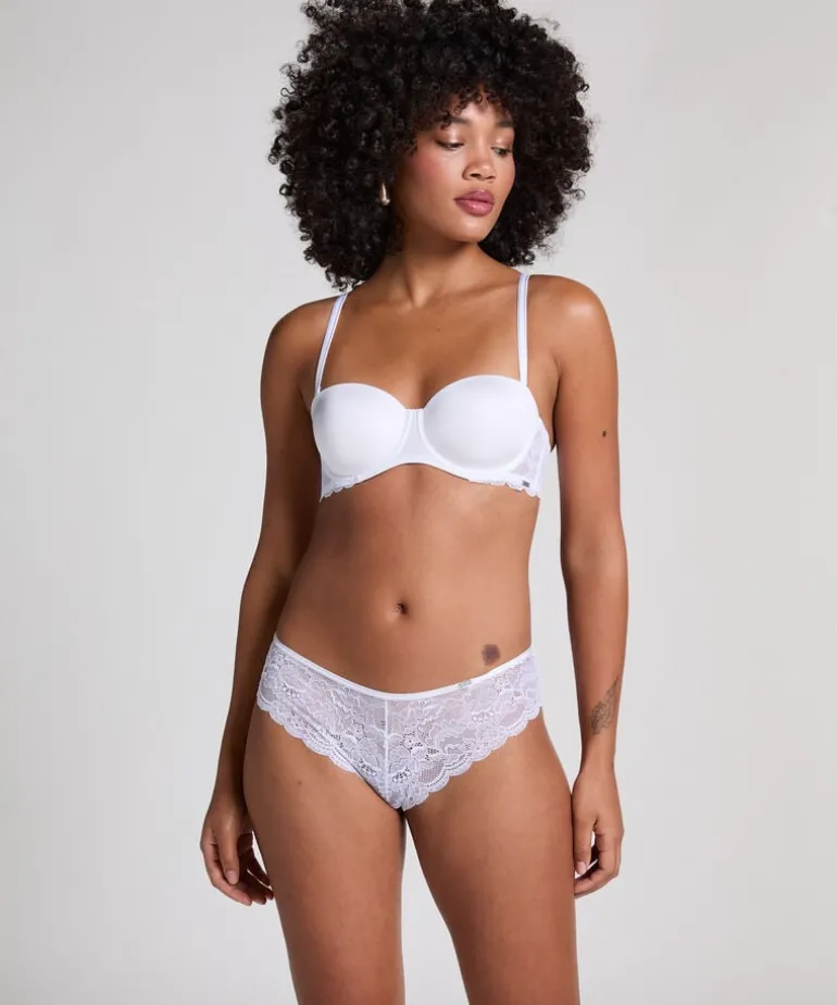 Angie Padded Strapless Underwired Bra - White