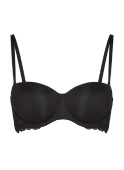 Angie Padded Strapless Underwired Bra - Black