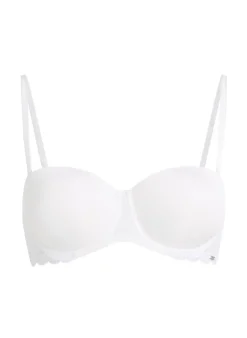 Angie Padded Strapless Underwired Bra - White