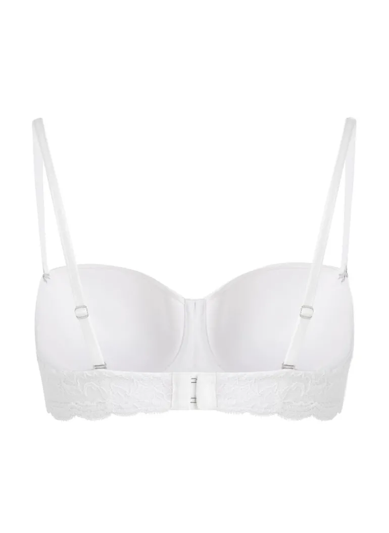 Angie Padded Strapless Underwired Bra - White