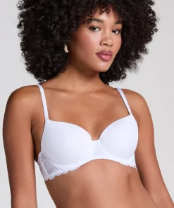 Angie Padded Underwired Bra - White