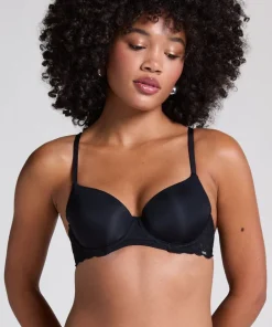 Angie Padded Underwired Bra - Black