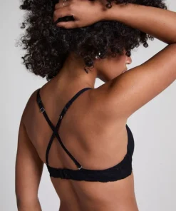 Angie Padded Underwired Bra - Black