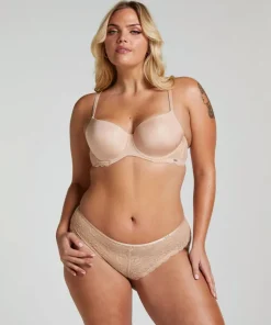 Angie Padded Underwired Bra - Beige