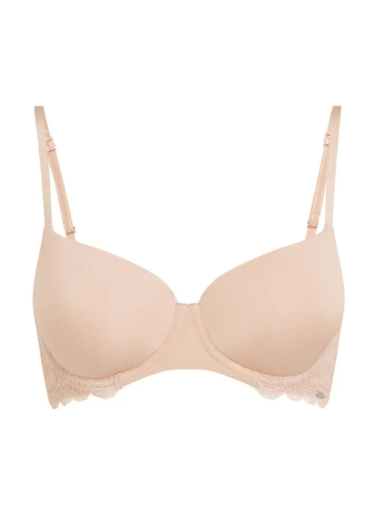 Angie Padded Underwired Bra - Beige