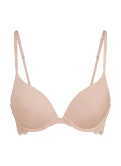 Angie Padded Underwired Push-Up Bra - Beige