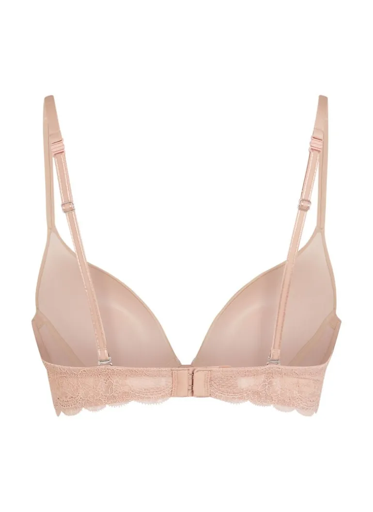 Angie Padded Underwired Push-Up Bra - Beige