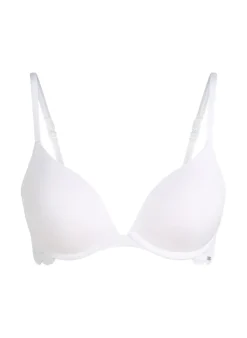Angie Padded Underwired Push-Up Bra - White