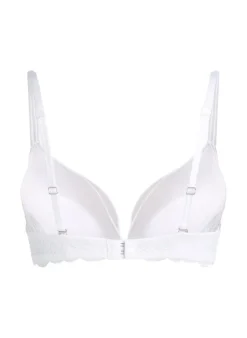 Angie Padded Underwired Push-Up Bra - White