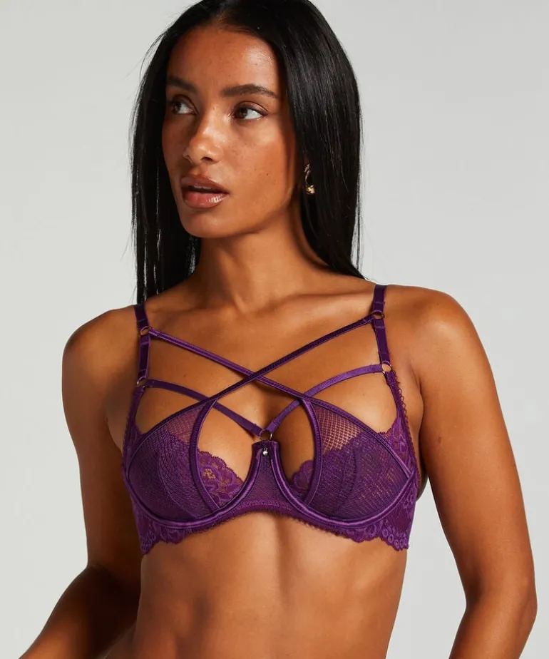 Anna Non-Padded Underwired Bra - Purple