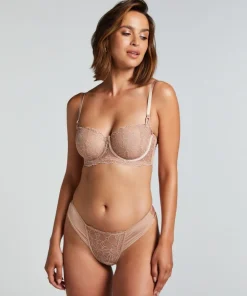 Anya Non-Padded Longline Underwired Bra - Brown