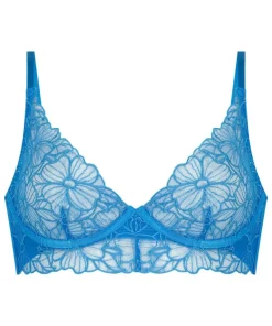 Anya Non-Padded Longline Underwired Bra - Blue