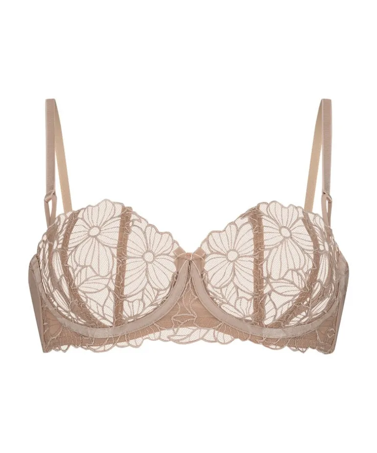 Anya Non-Padded Longline Underwired Bra - Brown