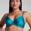 Aqua Non-Padded Underwired Bikini Top - Blue