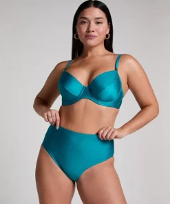 Aqua Non-Padded Underwired Bikini Top - Blue