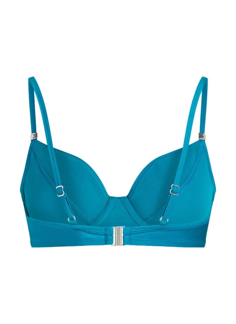 Aqua Non-Padded Underwired Bikini Top - Blue