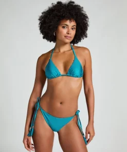 Aqua Triangle Bikini Top - Blue