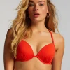 Aruana Rib Bikini Top - Orange