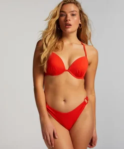Aruana Rib Bikini Top - Orange