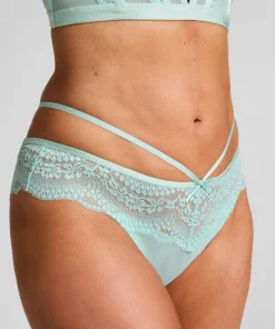 Ashley Padded Underwired Longline Bra - Blue