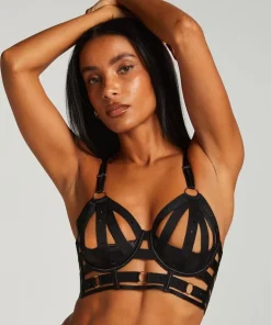 Athena Non-Padded Underwired Longline Bra - Black