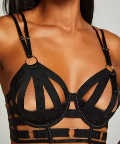 Athena Non-Padded Underwired Longline Bra - Black