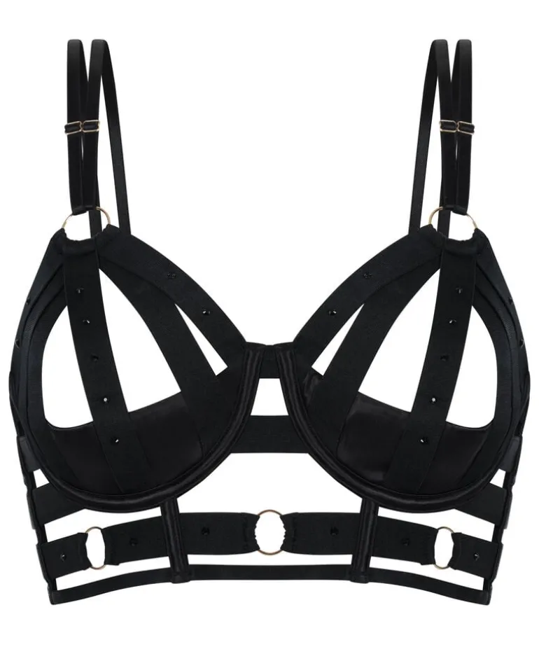 Athena Non-Padded Underwired Longline Bra - Black