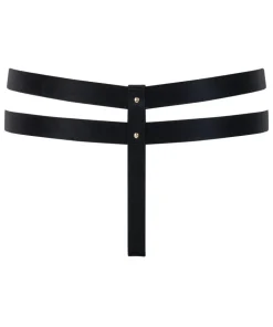 Athena Open Crotch Thong - Black