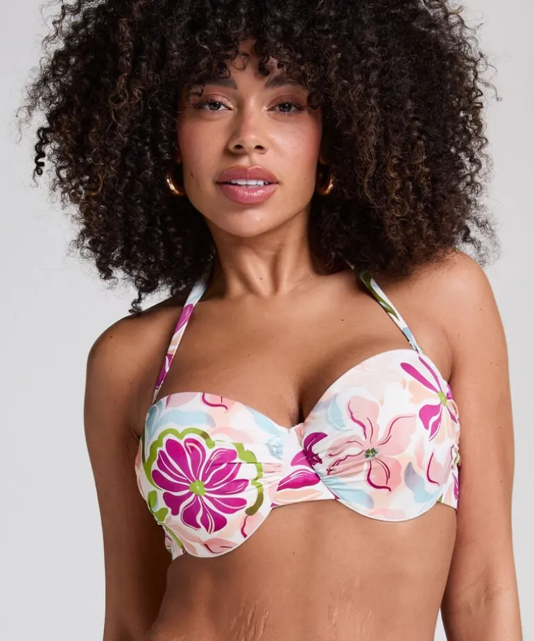 Ayanna Padded Underwired Bikini Top - Red