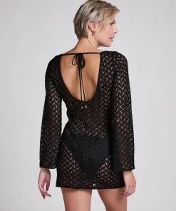 Beach Crochet Dress - Black