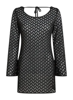 Beach Crochet Dress - Black
