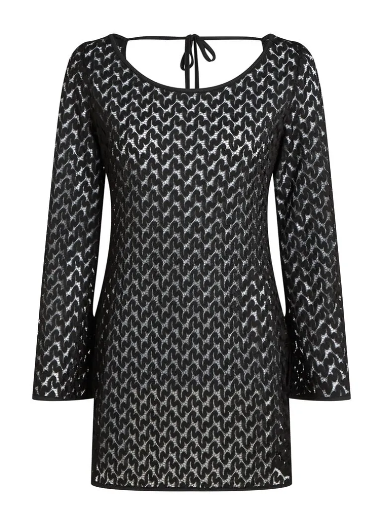 Beach Crochet Dress - Black