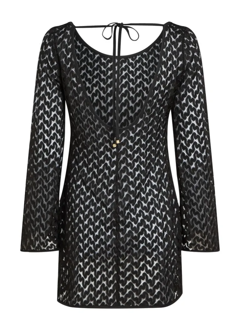 Beach Crochet Dress - Black