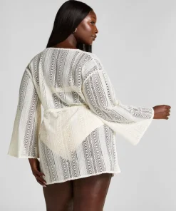 Beach Crochet Kaftan - White
