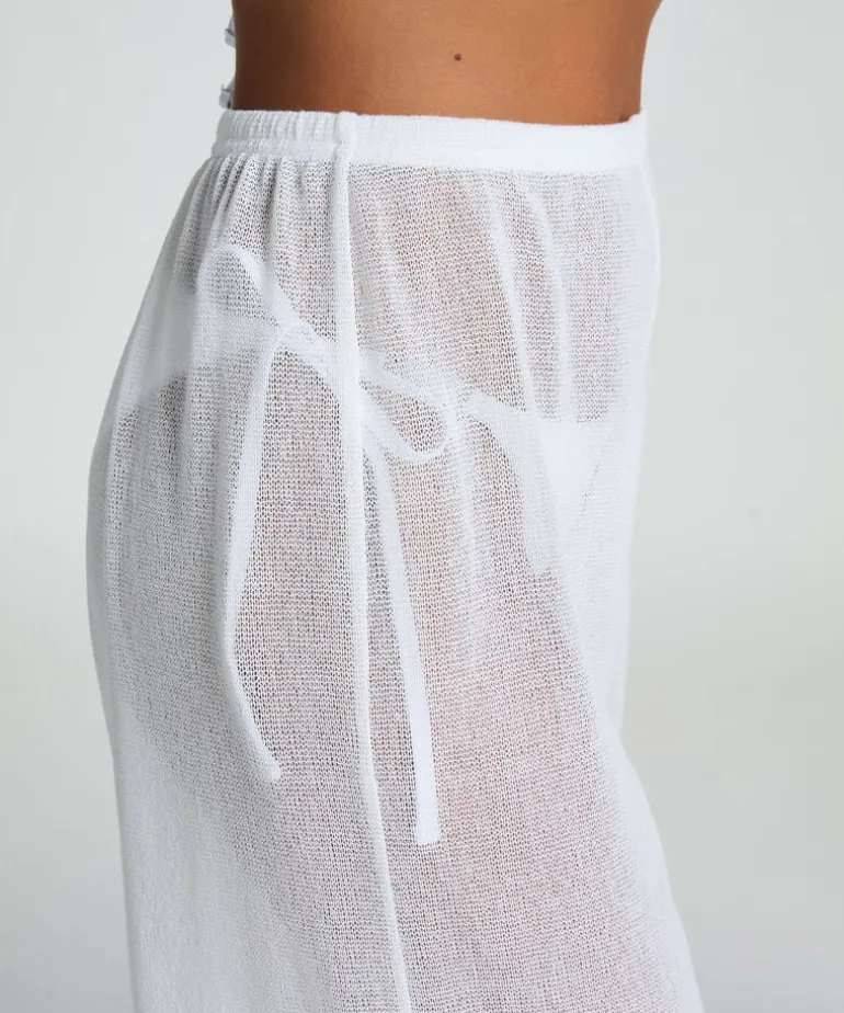 Beach Knit Pant - White