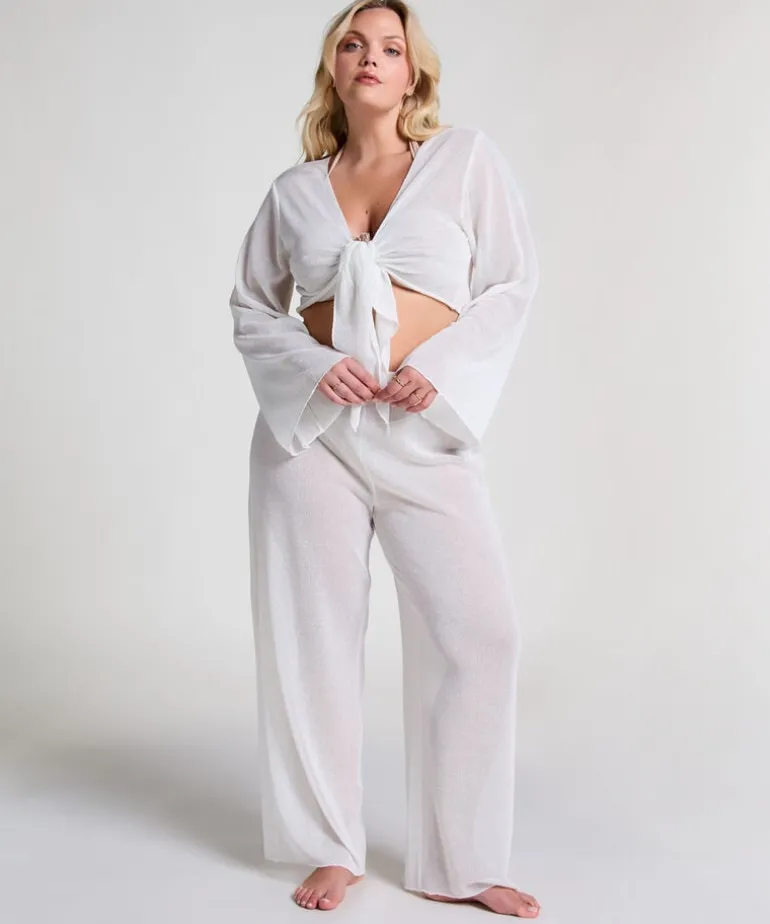 Beach Knit Pant - White