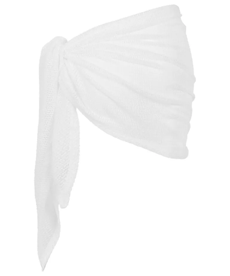 Beach Knit Pareo - White
